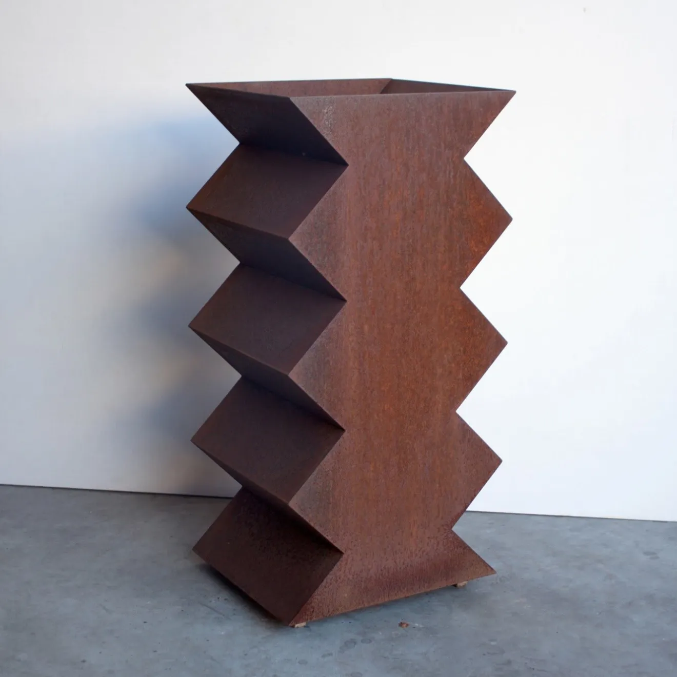 Marco Gaviraghi Calloni 2 Portavasi in acciaio corten