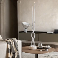 Aina Kari Abbraccio di artigiani Portacandele in vetro trasparente