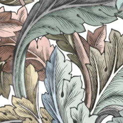Devon&Devon Acanthus Painted Pink Rivestimento In Gres Porcellanato Smaltato