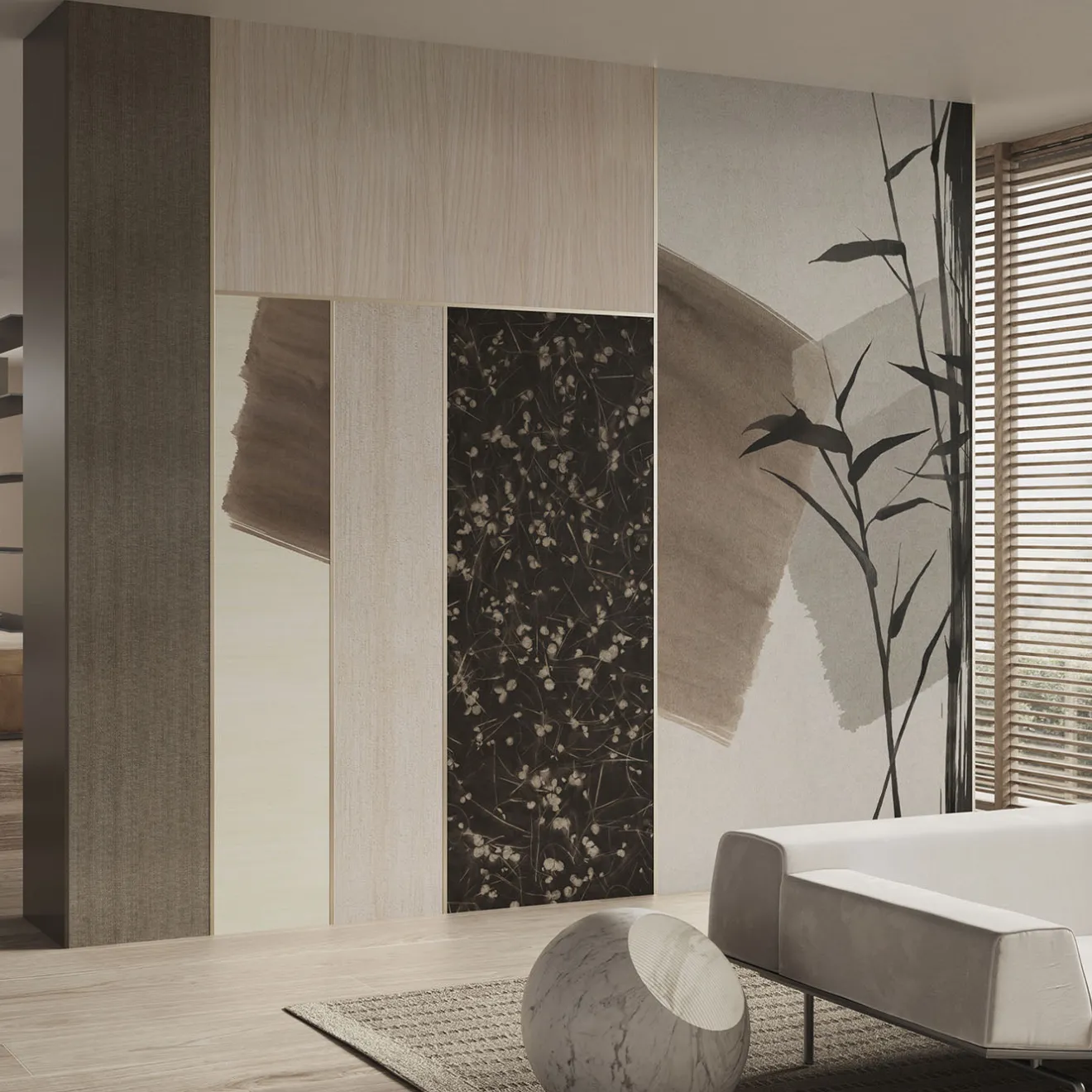 Glamora Al primo incontro Beige Wallpaper