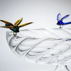 Casarialto Ali in Volo - Piatto da frutta in vetro con libellule