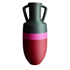 Pop Pot Anfora Ottaviano XL rossa fucsia e verde