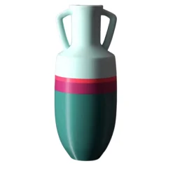 Pop Pot Anfora Ottaviano XL Verde Fucsia Arancione e Azzurro