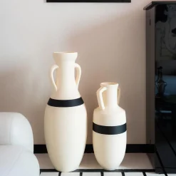 Pop Pot Anfora Ottaviano XXL bianca e nera