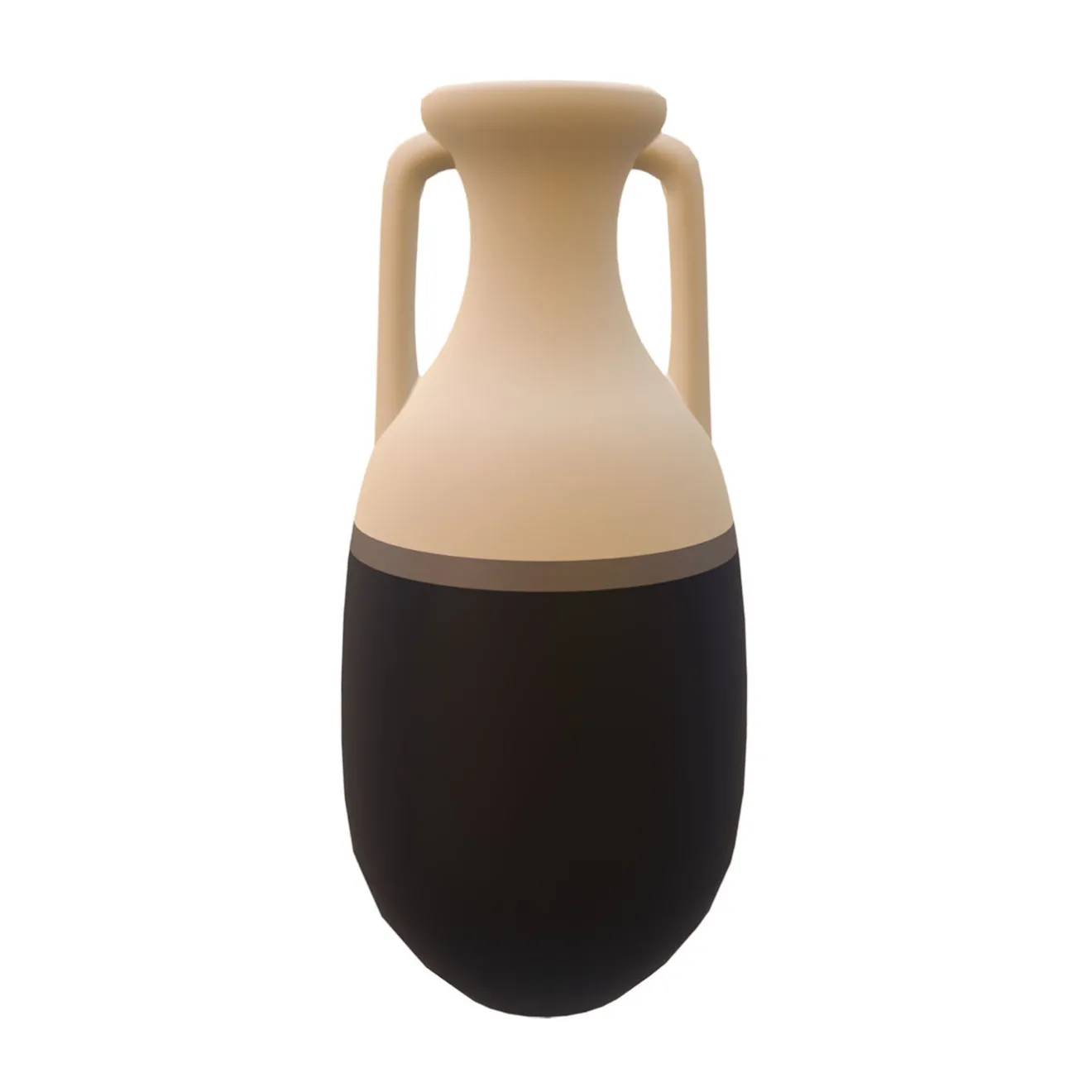 Pop Pot Anfora Teodosio XL in bronzo nero e latte