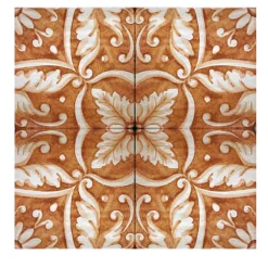 Studio Le Nid Arancio Maimonide Set di 4 piastrelle #4