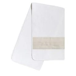 Verderoccia Asciugamano da bagno Plissè bianco e marmo