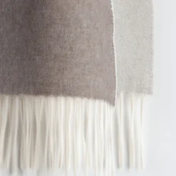 Masserano Cashmere Biella60 Coperta grigio tortora