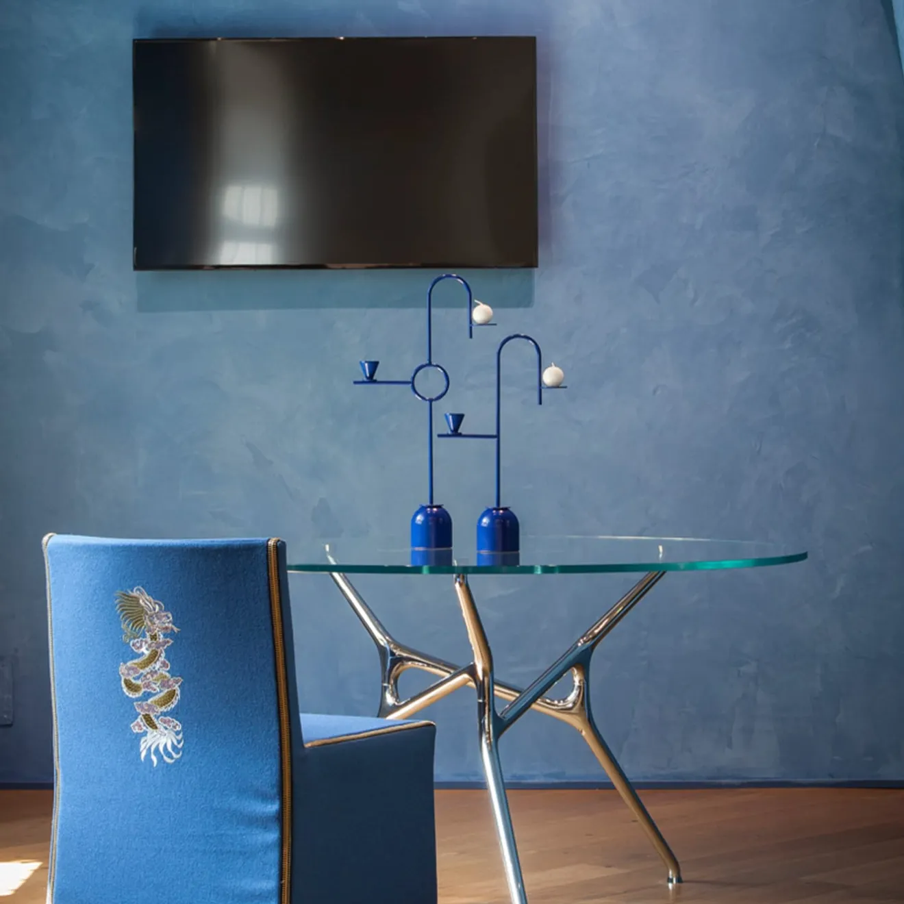 Cappellini Blue Candleholder #2 di Thomas Dariel