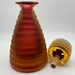 Ars Murano Bottiglia bassa in rubino di Achille D'Este