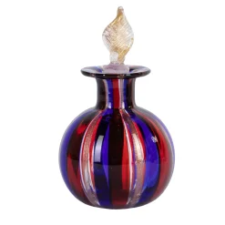Officine di Murano 1295 Bottiglia Bottcamp in miniatura rossa e blu