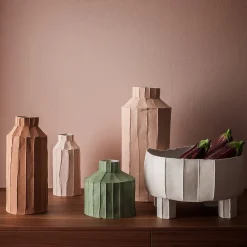 Paola Paronetto Bottiglia Decorativa Fide Corteccia A16/Camoscio