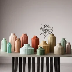 Paola Paronetto Bottiglia Decorativa FIDE Corteccia B1/Grigio verde