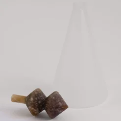 Edizione Limitata by Simone Fanciullacci Bottiglia Decorativa Kite V2 In Vetro E Alabastro Agata