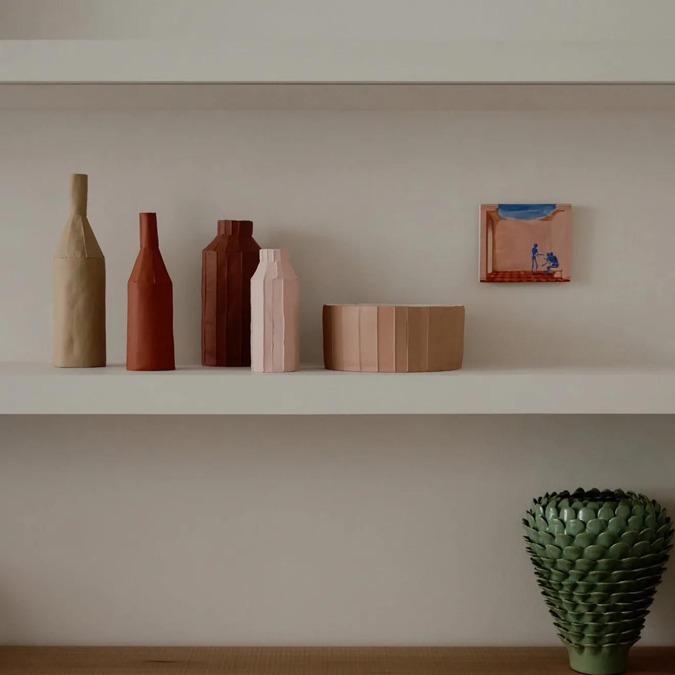 Paola Paronetto Bottiglia Decorativa Liscia B17/Sabbia Chiaro