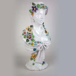 Alessandro Iudici Busto di primavera in ceramica