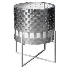 Splot Design Cachepot in metallo argentato Galatea