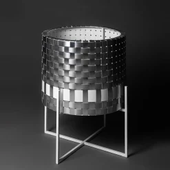 Splot Design Cachepot in metallo argentato Galatea