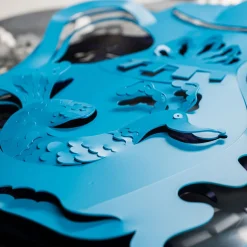 altreforme Caelum Stellans Blu Di Prussia Scultura da parete di Matteo Cibic