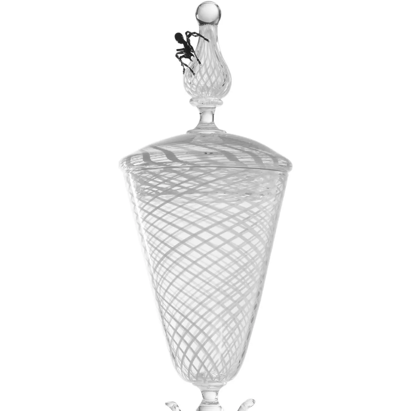 Simone Crestani Calice scultoreo in vetro Vanità