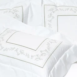 Verderoccia Camicie da letto Roma White & Silver Olive