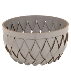 Pinetti Canaria Cestino grande tortora a tasche vuote