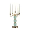Villari CANDELABRO A FARFALLA 5 BRACCI - AZZURRO