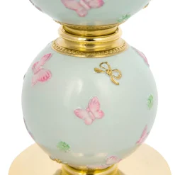 Villari CANDELABRO A FARFALLA 5 BRACCI - AZZURRO