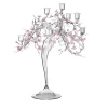 Simone Crestani Candelabro Blossom in Vetro con Dettagli Floreali