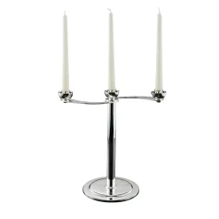 Zanetto Candelabro Soffio a 3 candele in argento