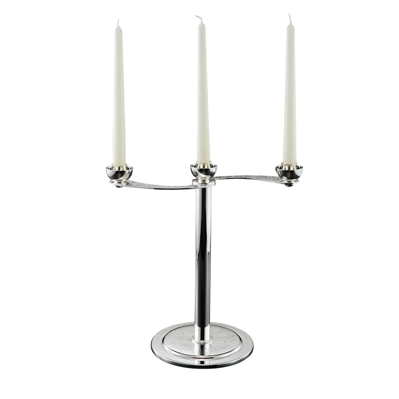 Zanetto Candelabro Soffio a 3 candele in argento