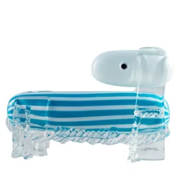 Venice Factory Cane a strisce scultura in vetro veneziano di Eliana Gerotto