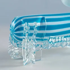 Venice Factory Cane a strisce scultura in vetro veneziano di Eliana Gerotto