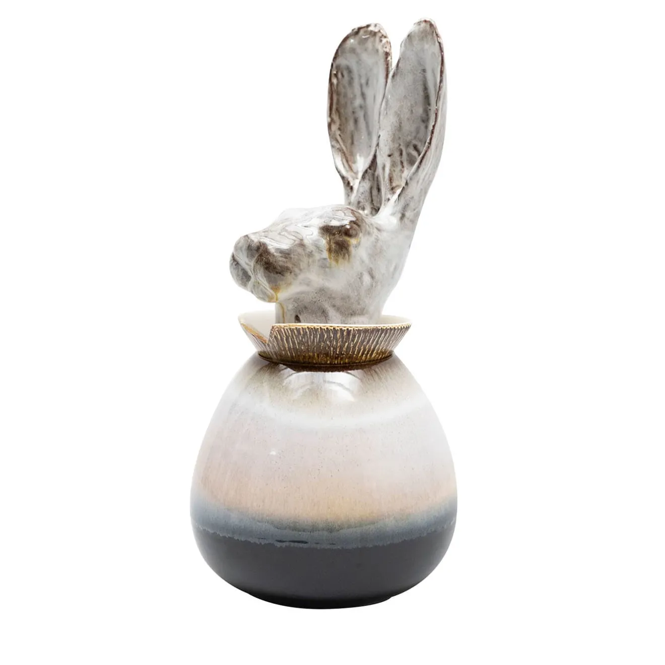 Amaaro Canopo Lepre Vaso a S bianco e nero