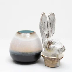 Amaaro Canopo Lepre Vaso a S bianco e nero