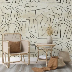 Wallpapers4Beginners Carta da parati artistica dal design minimale