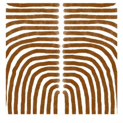 Wallpapers4Beginners Carta da parati boho a tonalità terra marrone