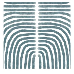 Wallpapers4Beginners Carta da parati Boho Blu e Bianca