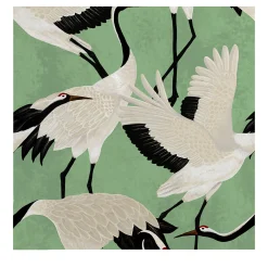 Wallpapers4Beginners Carta da Parati con Aironi Verdi