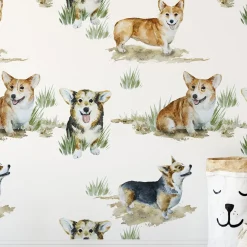 Wallpapers4Beginners Carta da Parati con Cane Corgi Carino