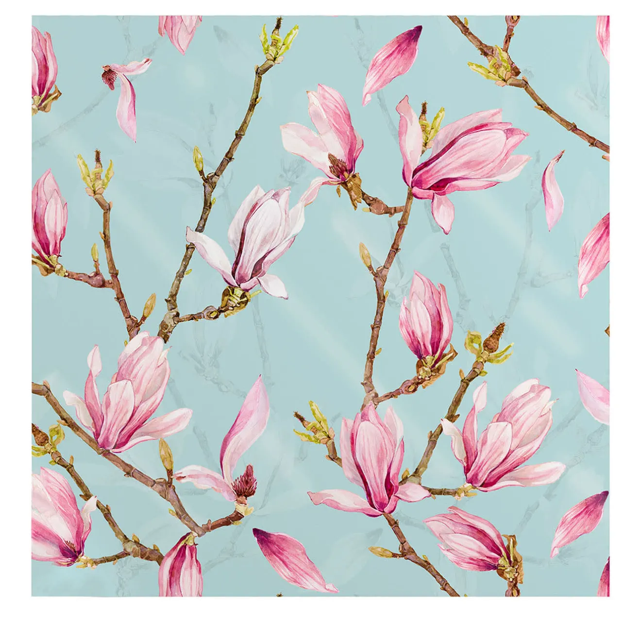 Wallpapers4Beginners Carta da Parati con Fiori di Magnolia