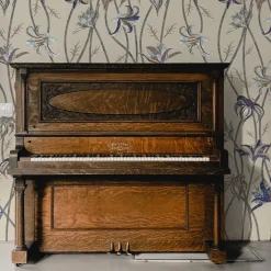 MaVoix Carta da parati Fiori Caffelatte