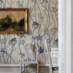 MaVoix Carta da parati Fiori Caffelatte