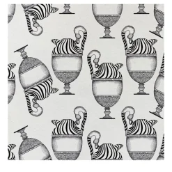 MaVoix Carta da parati Fontana Bianco e Nero