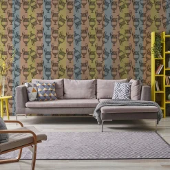 MaVoix Carta da parati Fontana Stripes