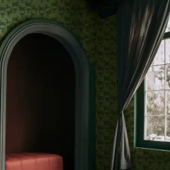 MaVoix Carta da parati Fontana Verde Muschio