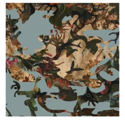 MaVoix Carta da parati Hidden In Plain Sight Nikko Blue di Magnus Gjoen