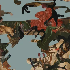 MaVoix Carta da parati Hidden In Plain Sight Nikko Blue di Magnus Gjoen