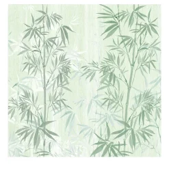 Wallpapers4Beginners Carta da parati in stile giapponese con foresta di bambù ad acquerello