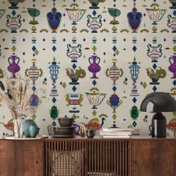 MaVoix Carta da parati Ludovica Ecrù